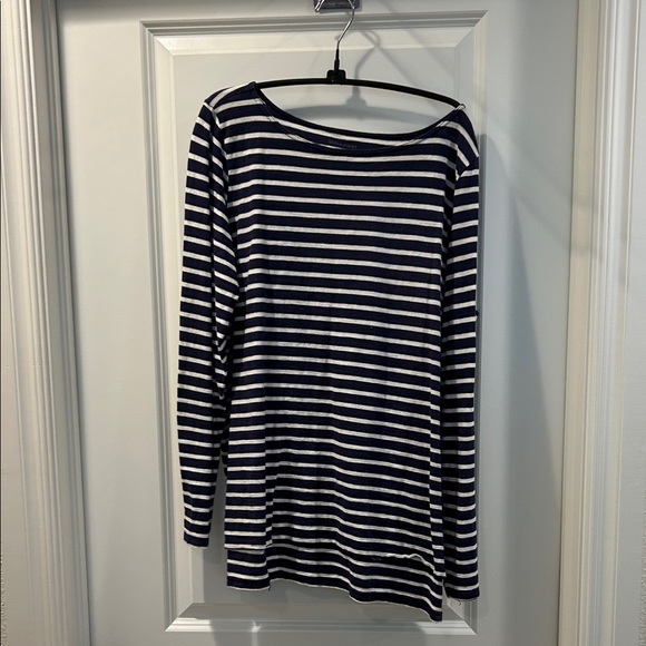 Eileen Fisher Tops - Eileen Fisher Navy and Cream Striped Top